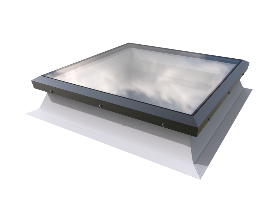 Brett Martin Flat Glass Fixed Rooflight with PVC Kerb