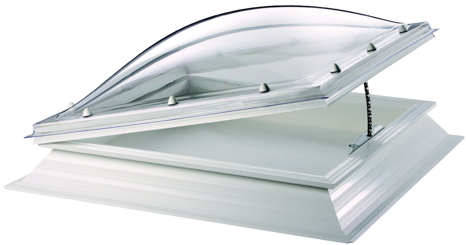 Thermadome Dome Rooflight PVC Kerb and Electric Hinged Opening