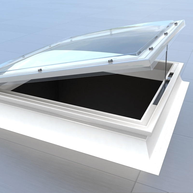 Mardome Trade Dome Rooflight Electric Hinged Vent