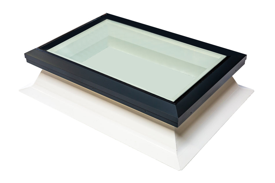 R&S Flat Glass Electric Opening Rooflight with PVC kerb