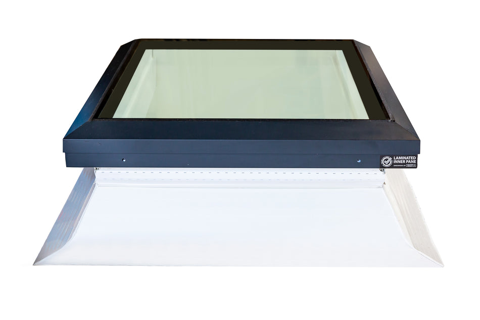 R&S Flat Glass Rooflight with PVC Kerb
