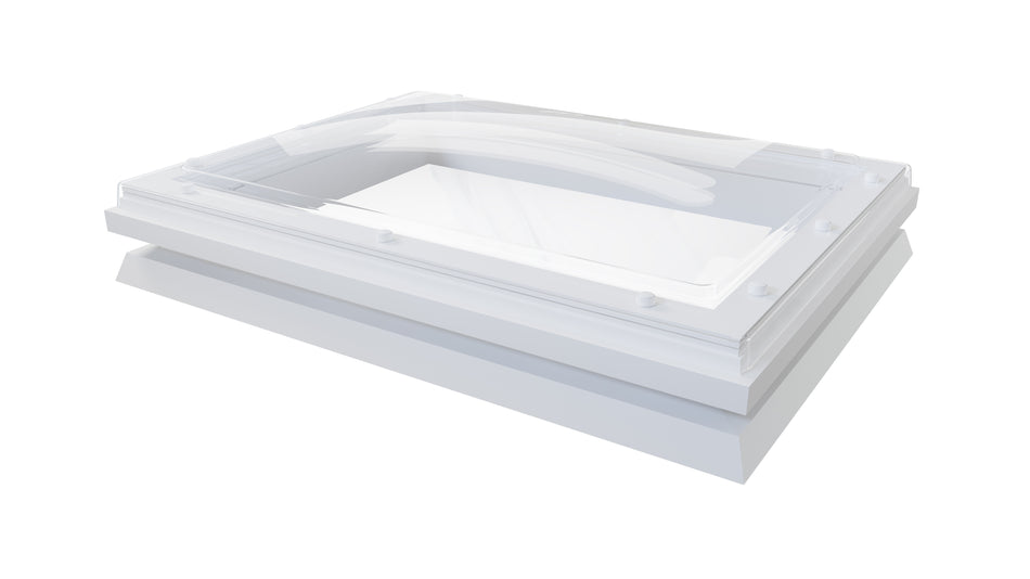 Mardome Trade Dome Rooflight with Hit & Miss Vents to Builders Kerb