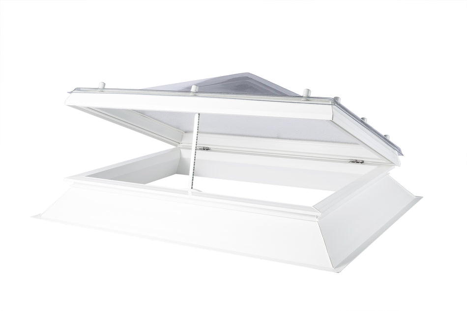Coxdome Trade Range Pyramid Rooflight Electric Hinged Vent