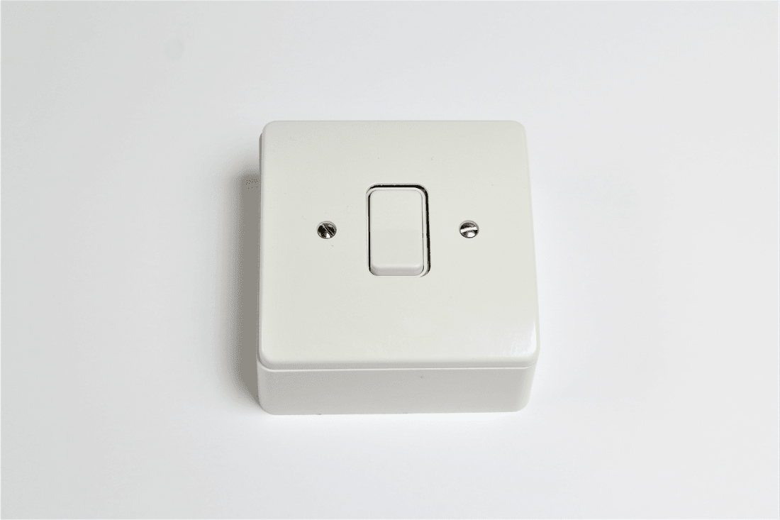 230V AC to 24V DC transformer and wall mounted centre sprung rocker switch - Rooflights & Skylights