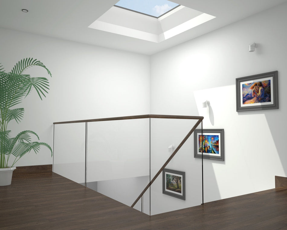 Brett Martin Flat Glass Fixed Rooflight with PVC Kerb - Rooflights & Skylights