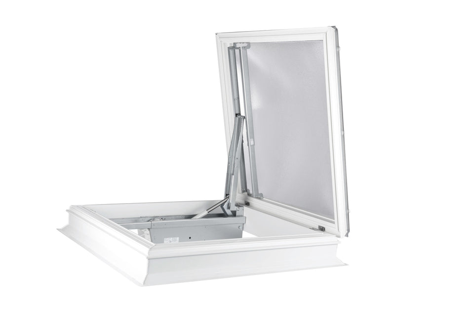 Coxdome AOV Smoke Vent with 160mm high Vertical PVC Kerb