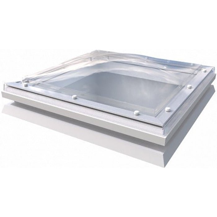 Mardome Trade Dome Rooflight Electric Hinged Vent to Builders Kerb - Rooflights & Skylights